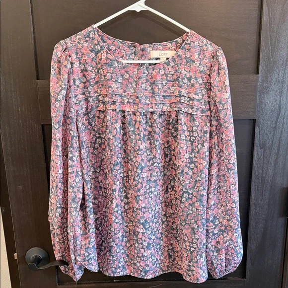 LOFT Floral Blouse - Picture 1 of 5